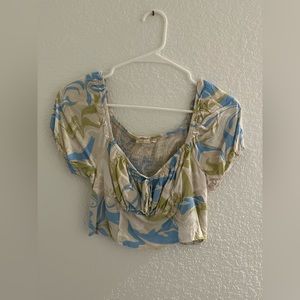 PUFFER SLEEVE TIE DYE TOP!